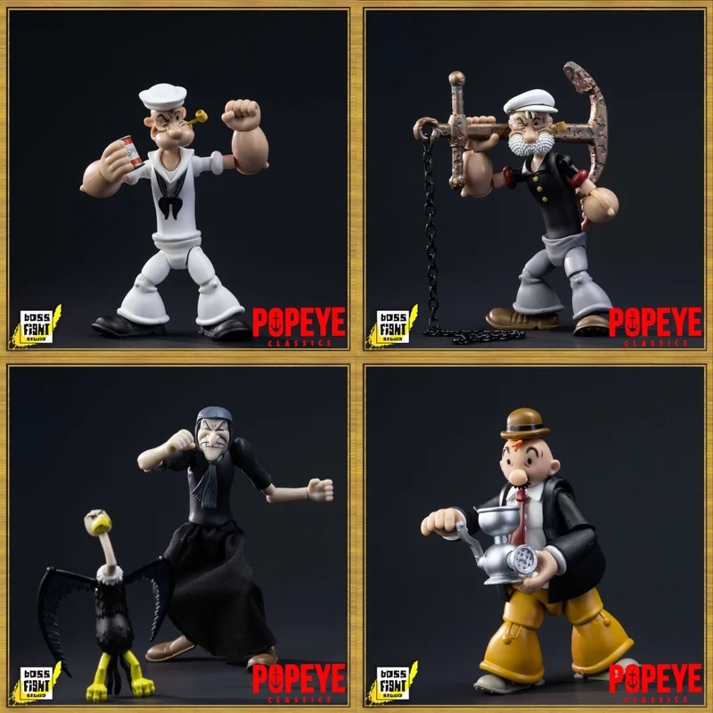 

In Stock 1:12 Scale Boss Fight Studio Classic Series Popeye Collectible Articulated Figure Wave 2 Collection Decoration Model