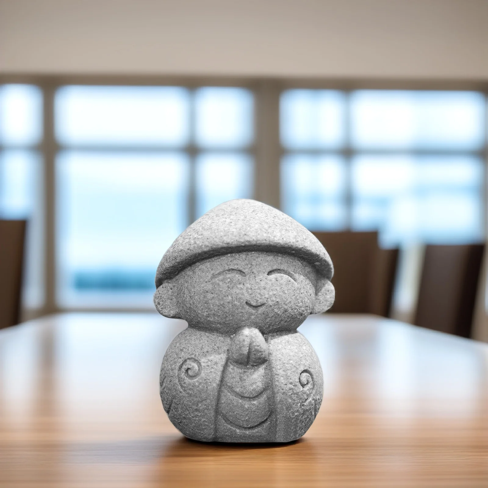 

Buddha Shaped Stone Decor Mini Maitreya Statue for Tea Table Or Desk Compact Lasting Resin Craft Ornament Buddha Decor