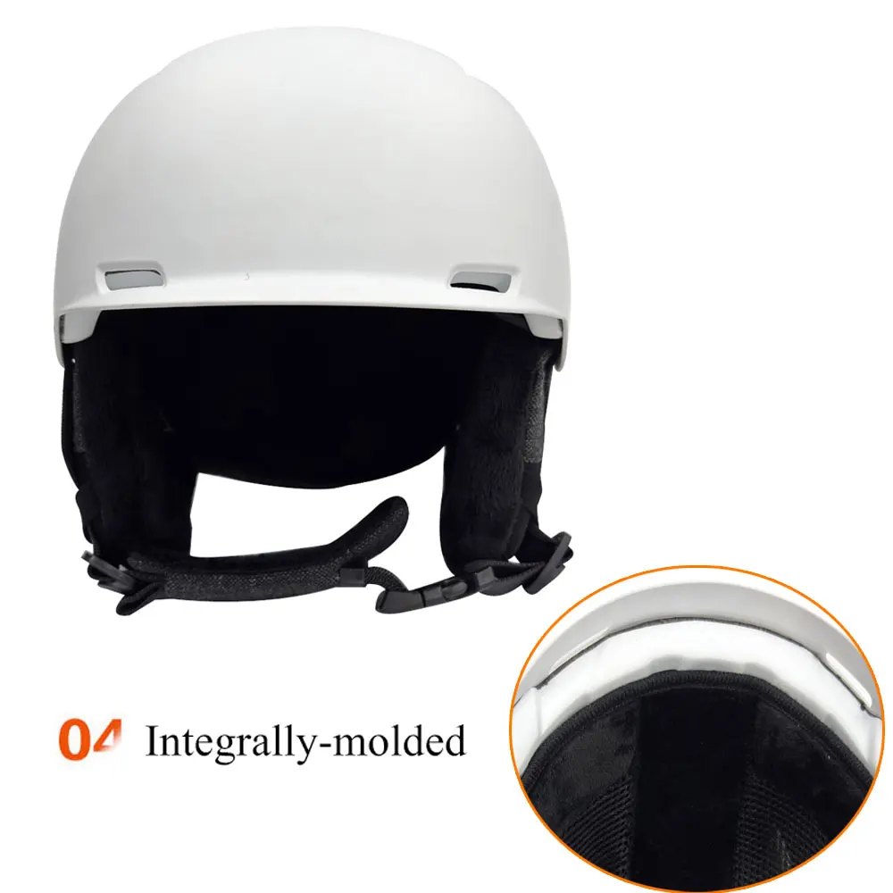 Universal New Ski Helmet Integrally-Molded Breathable Vents Adjustable Head  Size For Adult Men Women Safety Snowboarding Helmet - AliExpress 18
