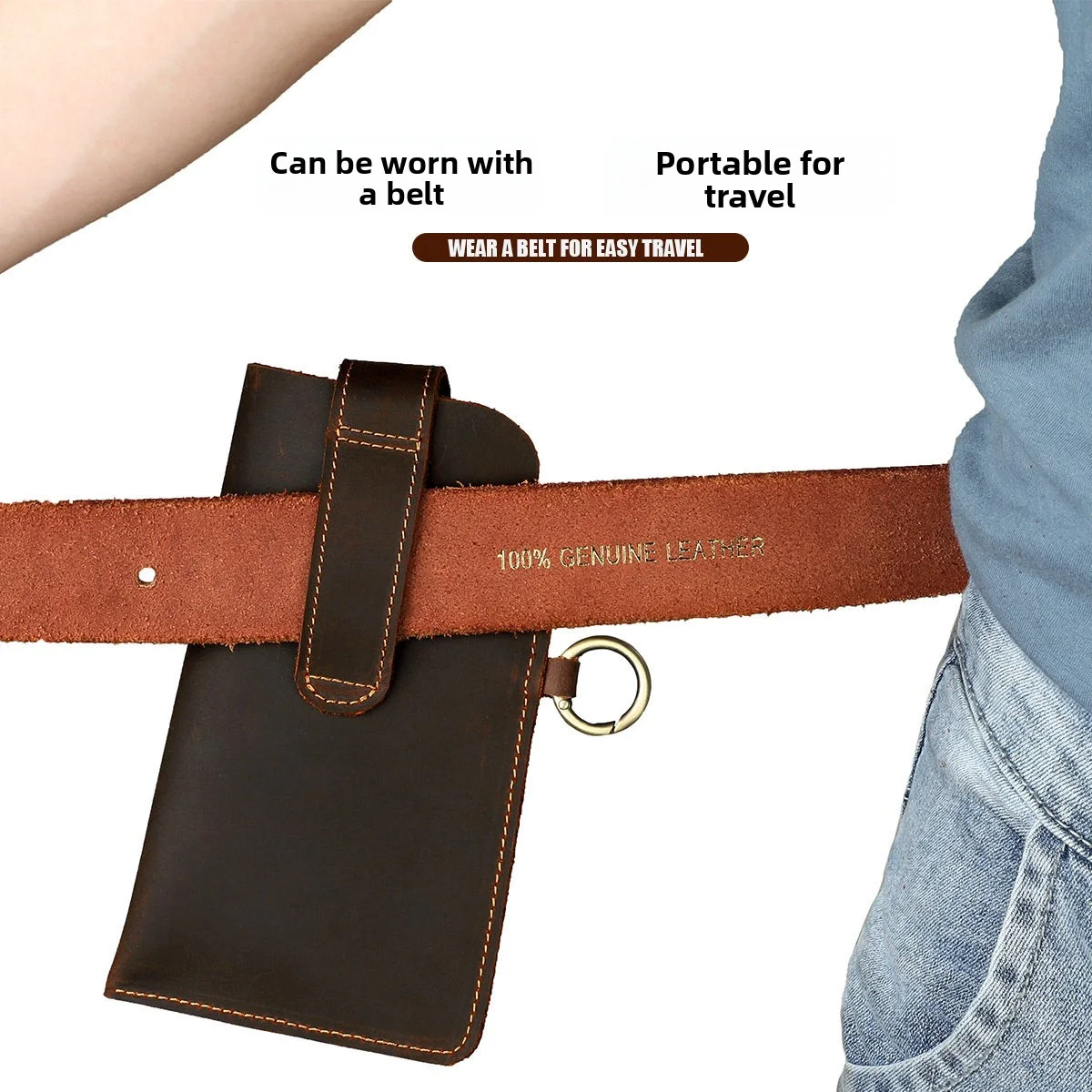 Vintage toplaag lederen multif - Key Holder Leather Pouch recensie en prijs