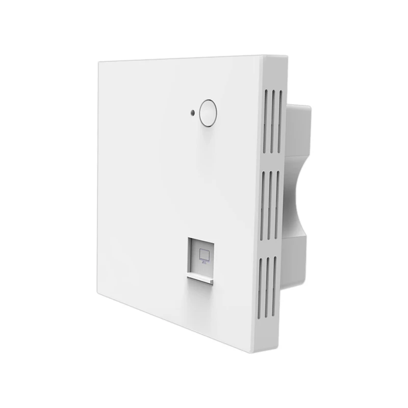 Router Wi-Fi do montażu na ścianie 48V PoE i MT7621 11ac Dual Band 1200mbps, punkt dostępowy Wi-Fi do montażu na ścianie, odpowiedni do hoteli, typ Fat AP.