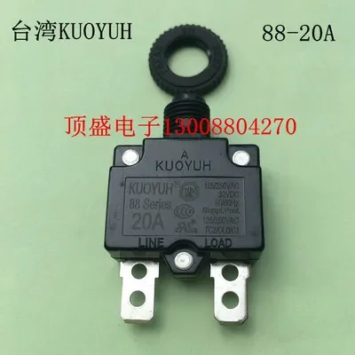 KUOYUH 88 Series 3A 4A 5A 6A 7A 8A 9A 10A 12A 13A 14A 15A 16A 18A 20A 25A interruptor de sobrecarga de disyuntor Protector contra sobrecorriente