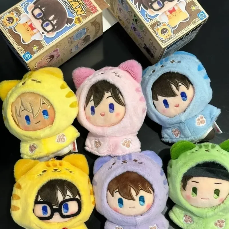 ของแท้นักสืบ Conan Cat Cape Series Mystery กล่องเดสก์ท็อปเครื่องประดับตกแต่งกระเป๋าเป้สะพายหลังจี้แฟนของขวัญวันเกิดของเล่น