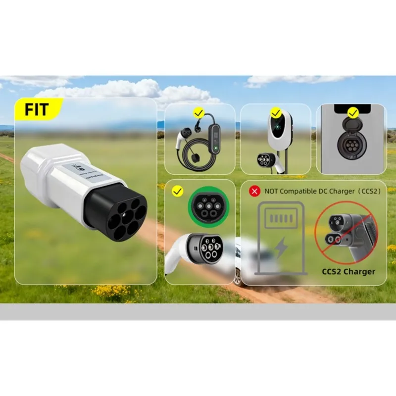 

Classy-Type2 Portable Discharger For Outdoor Camping EV Conversion To Schuko Socket 220V EU Plug Energy Electric Vehicle Dischar