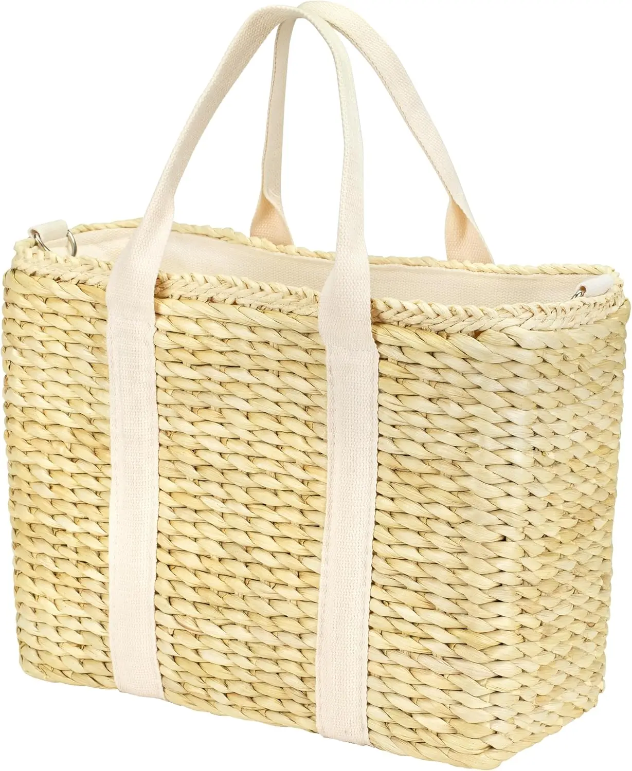 

Leakproof Insulated Beach Cooler Bag, Corn Husk Tote for Pool, Picnic, Lunch, Gifts for Women