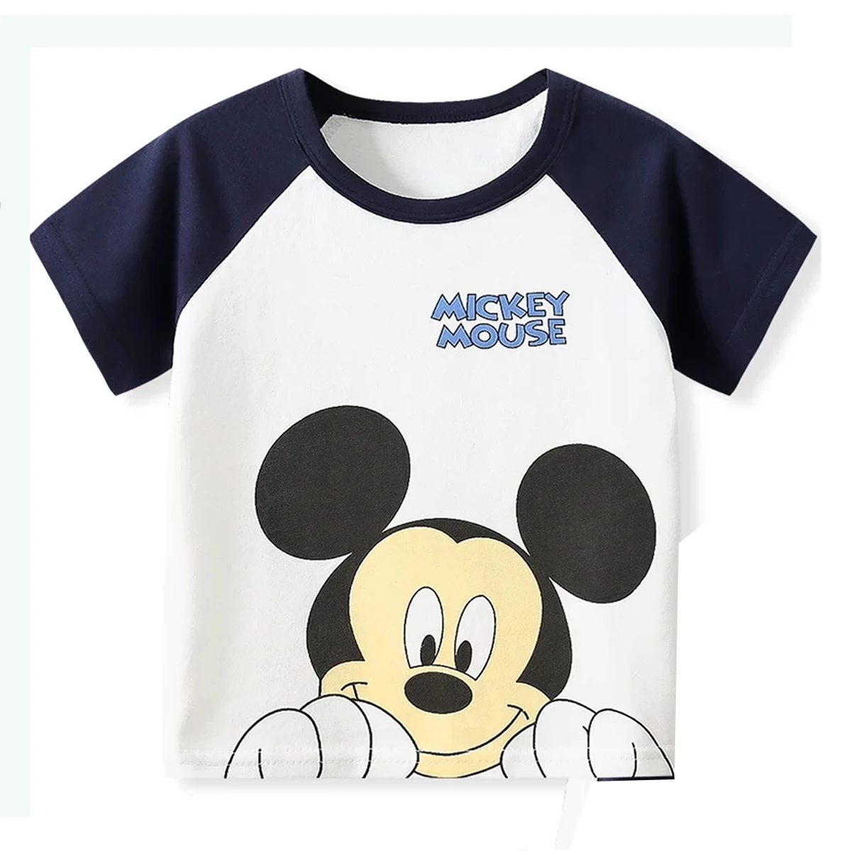 Mickey Mouse Sommer T-Shirt Shorts Kinder Kurzarm Set Baumwolle T-Shirts Trainings anzüge Jungen Mädchen Kleidung lässig zweiteilig