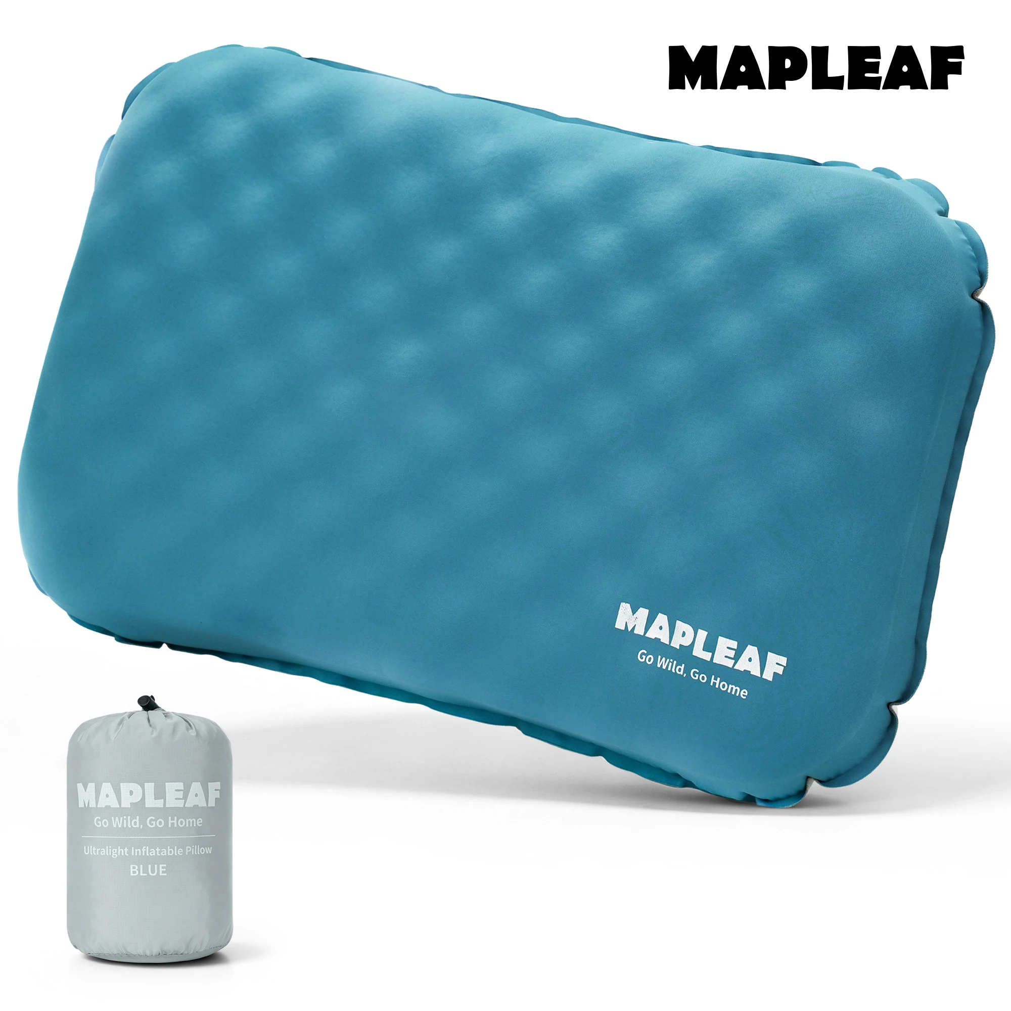 Travel Pillow Inflatable - Travesseiro Inflável MAPLEAF para Camping, Portátil,