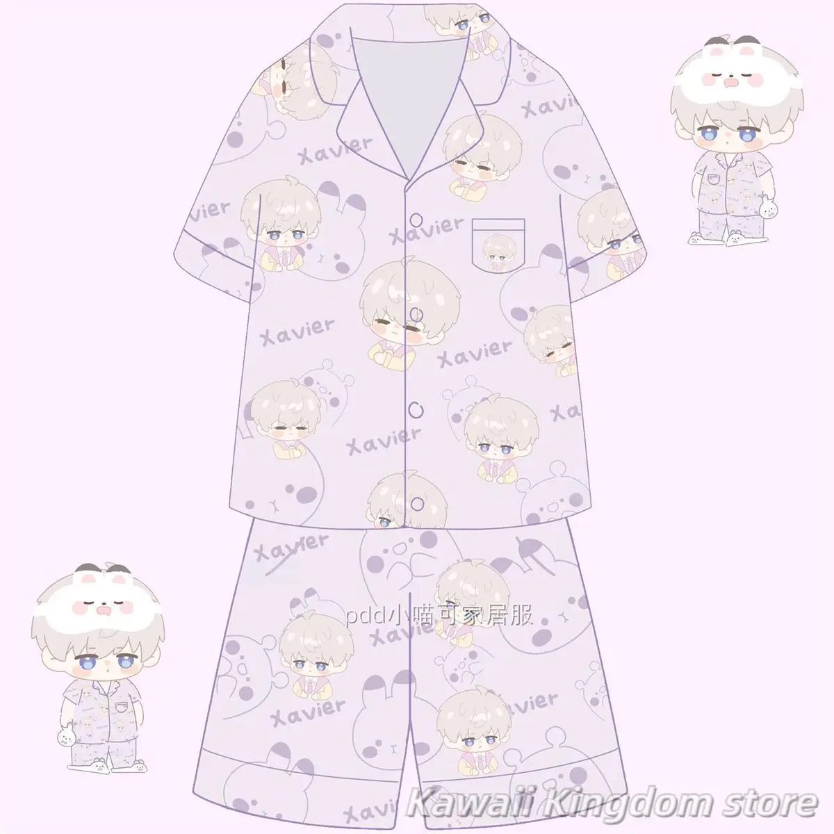 

Love and Deepspace Xavier аниме косплей пижамы женские летние шорты с короткими рукавами домашний костюм комплект