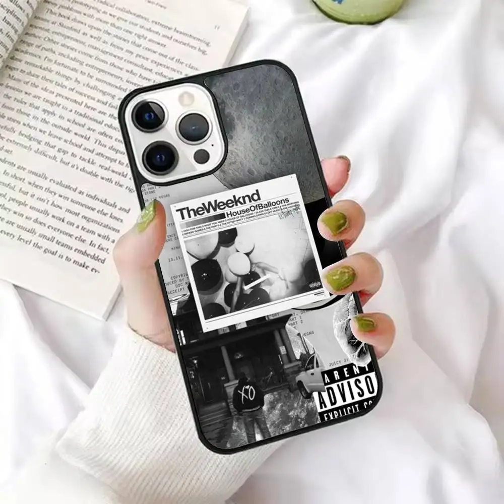 1pc Casing Ponsel The W-Weeknd-House-Of-Balloons Magnet Kuat Untuk IPhone 16 15 14 13 Pro Max 11 12 Mini
