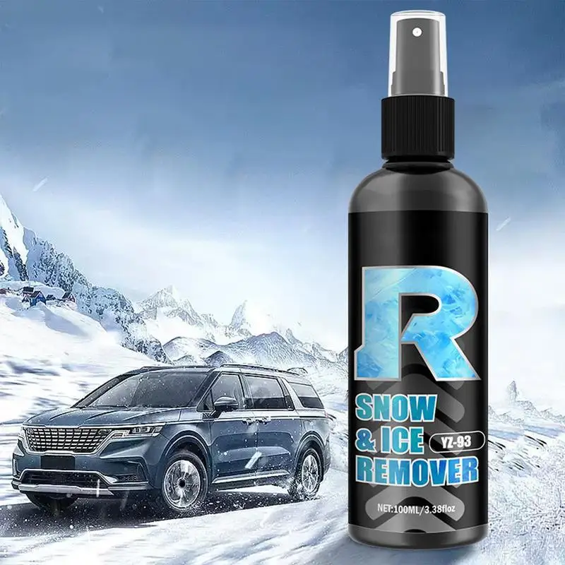 Ice-Off Windshield Spray De-Icer Windshield Deicing Agent Multifunctional Auto Windshield Defroster Snow Melting Defrost Liquid