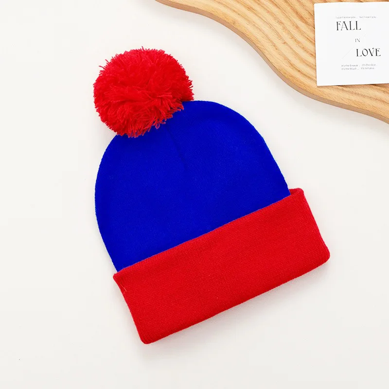 2 stuks/1 stuk Kerstmis Cosplay Grappige Muts Handschoenen, Unisex Winter Warme Klassieke Gebreide Muts Halloween, Nieuwjaarskostuum Accessoires