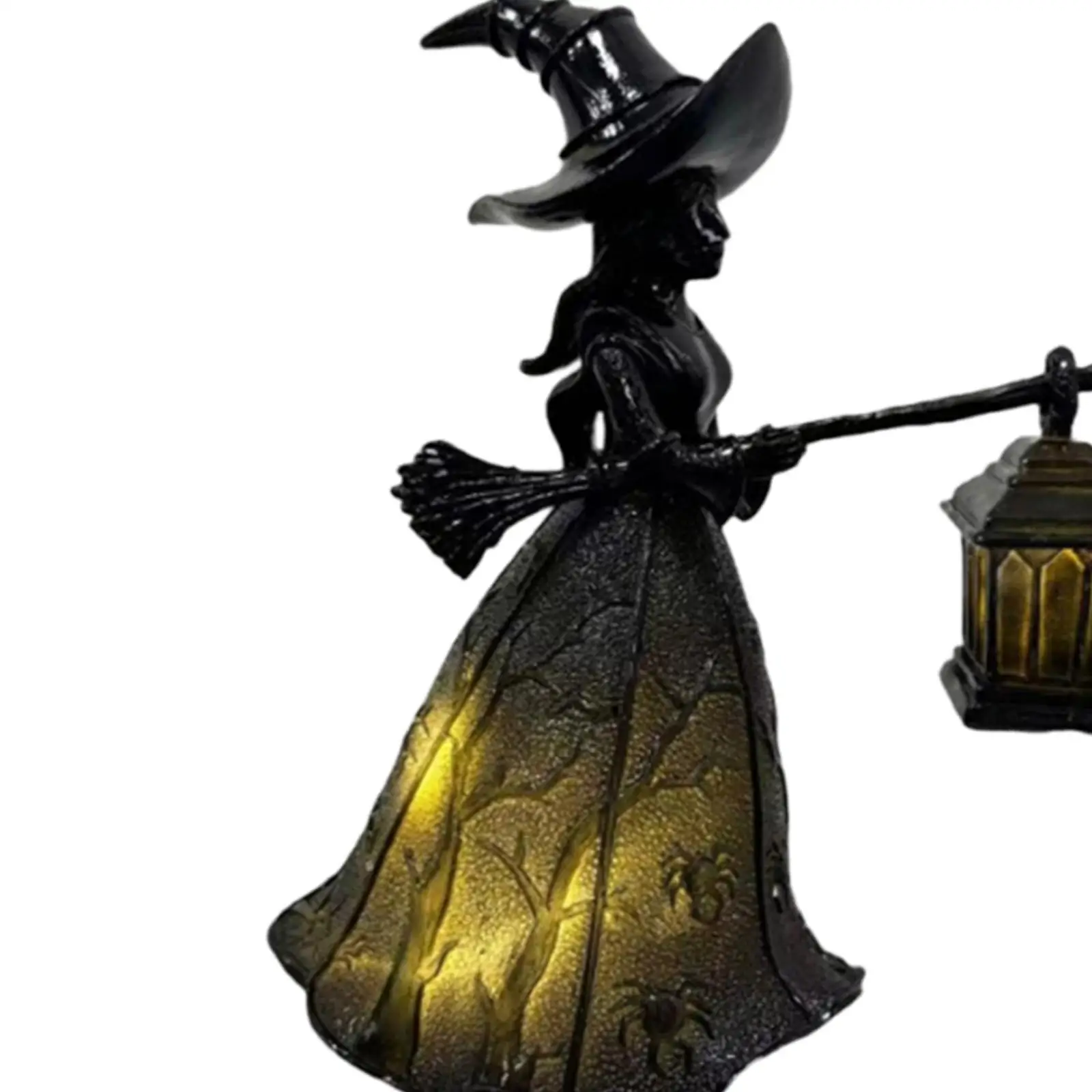 Halloween-Hexenlampe, gruselige dekorative Hexenstatue für Schlafzimmer, Büro, Party