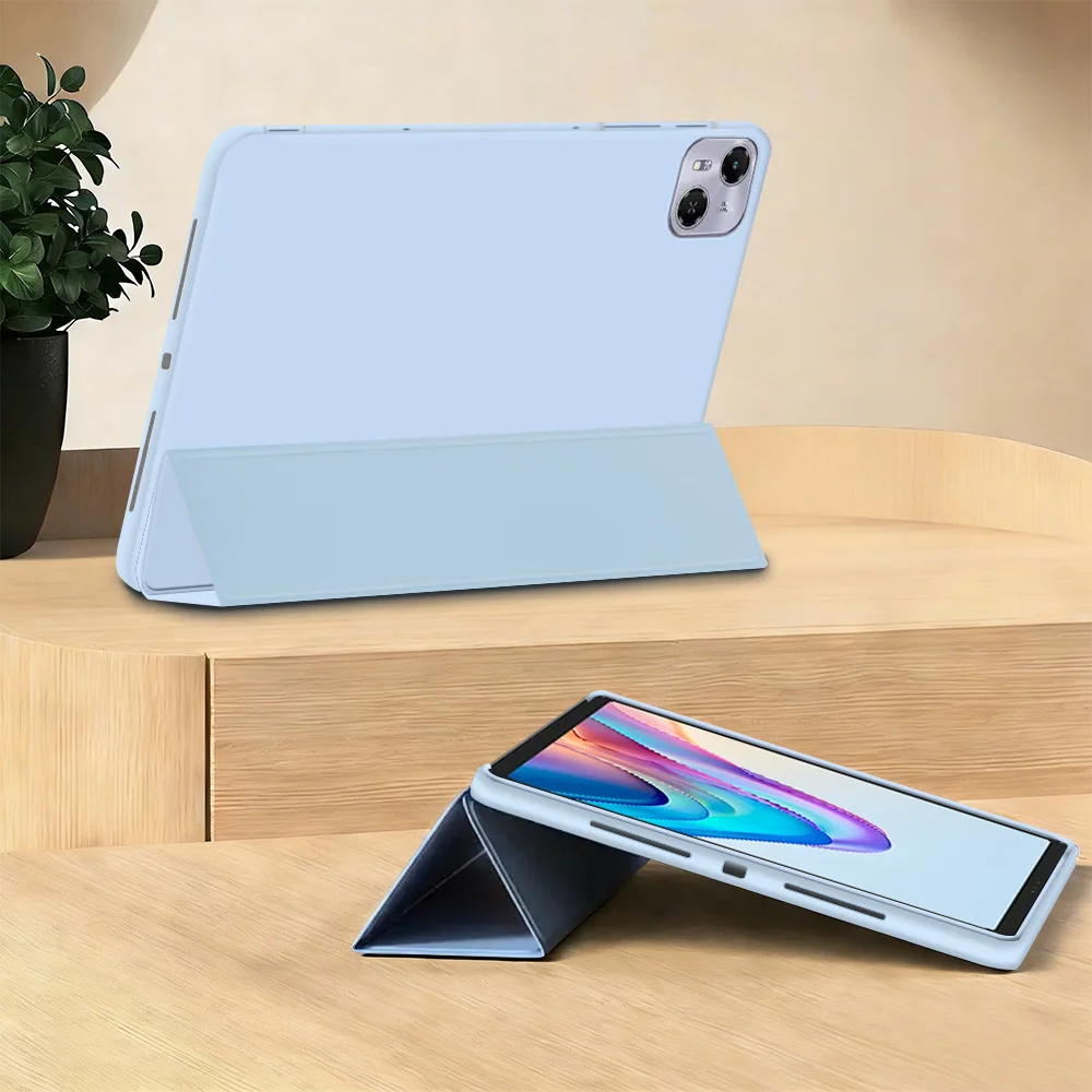 Für Tecno Megapad Pro 12 Hülle TPU Dreifach Faltbare Stoßfeste Tablet-Schutzhülle mit Standfunktion – Detail 7