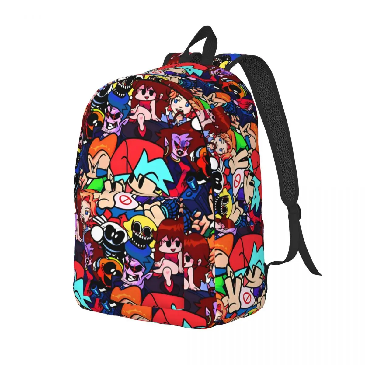 Friday Night Funkin Collage for Teens Student School Bookbag Daypack Elementary High College Durable