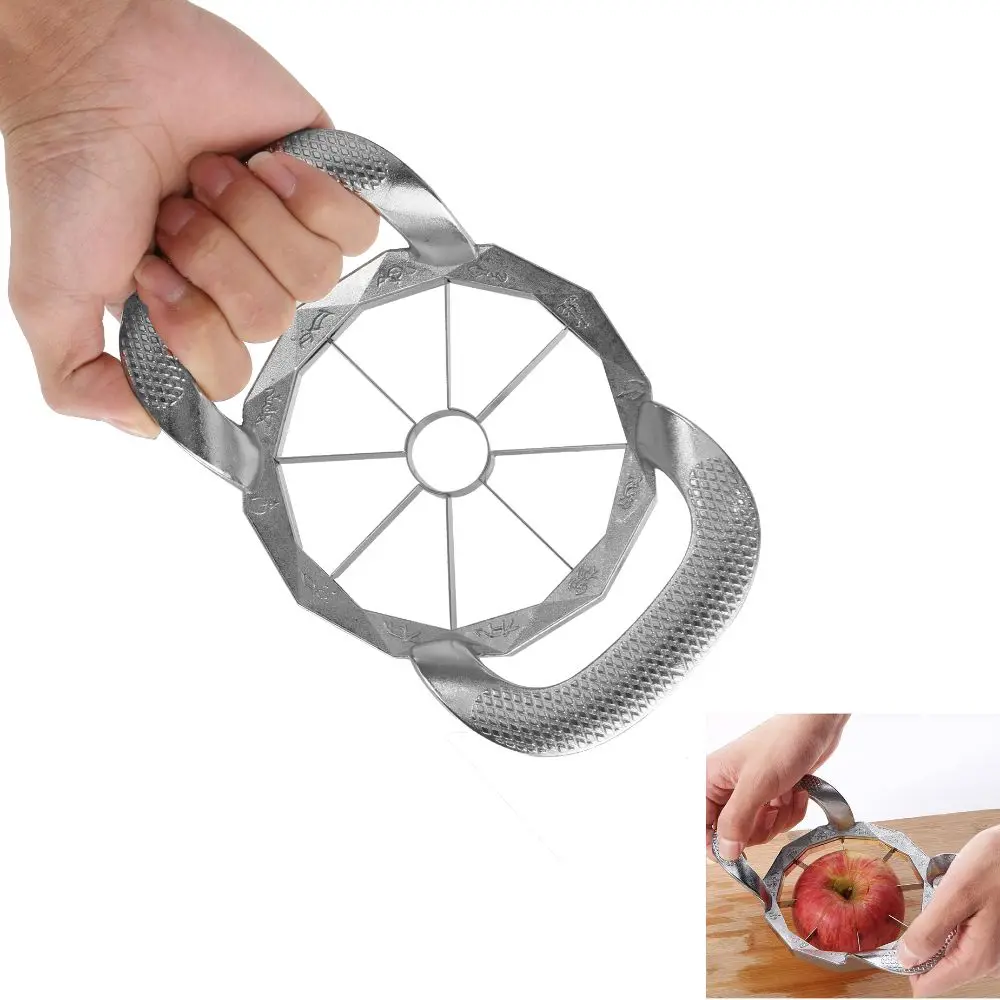 

Hot Stainless Steel Apple Slicer Sturdy And Sharp 8-Blade Apple Corer Heavduty Anti-Slip Fruit Divider Pitter