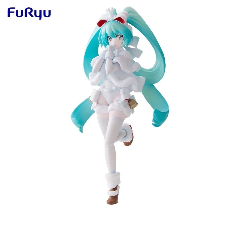 

Оригинальная аниме-фигурка Furyu Hatsune Miku Candy десерт серии превышает креативный Вокалоид Рождественская модель Miku гаражный набор игрушки кукла