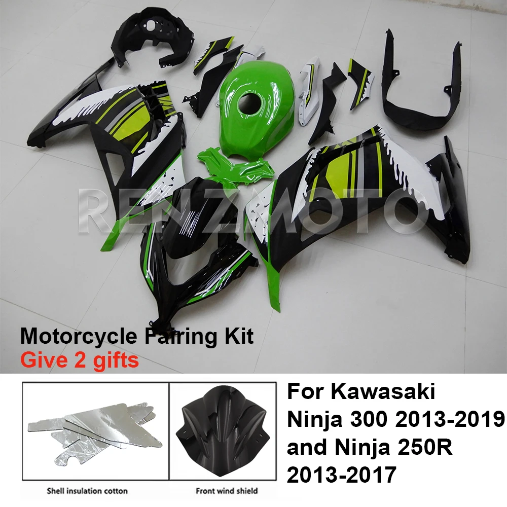 

For Kawasaki Ninja 250R 300 Ninja250R Ninja300 Fairing Set Body Kit Decoration Plastic Guard Plate Motorcycle Accessories Shell