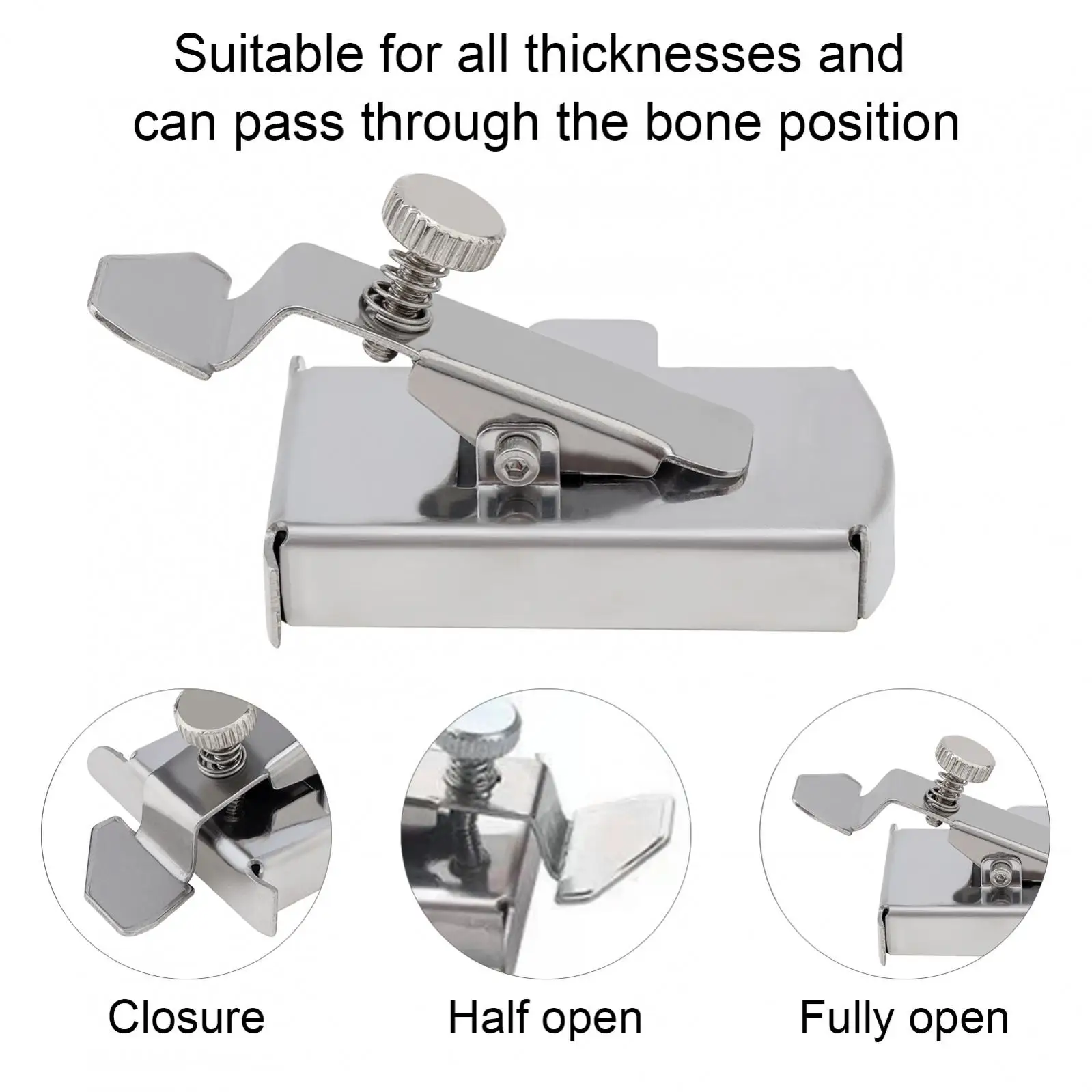 Stainless Steel Magnetic Sewing Guide for Walking Foot Sewing Machine Accessories with Clip Multifunctional Ruler Seam Guide