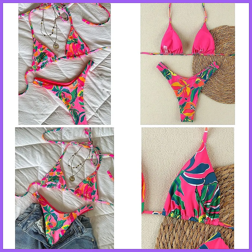 2026 Sexy Brazilian Bikini Set for Women, Summer Beach Swimwear & Pool Bathing Suits (Characters: 73)