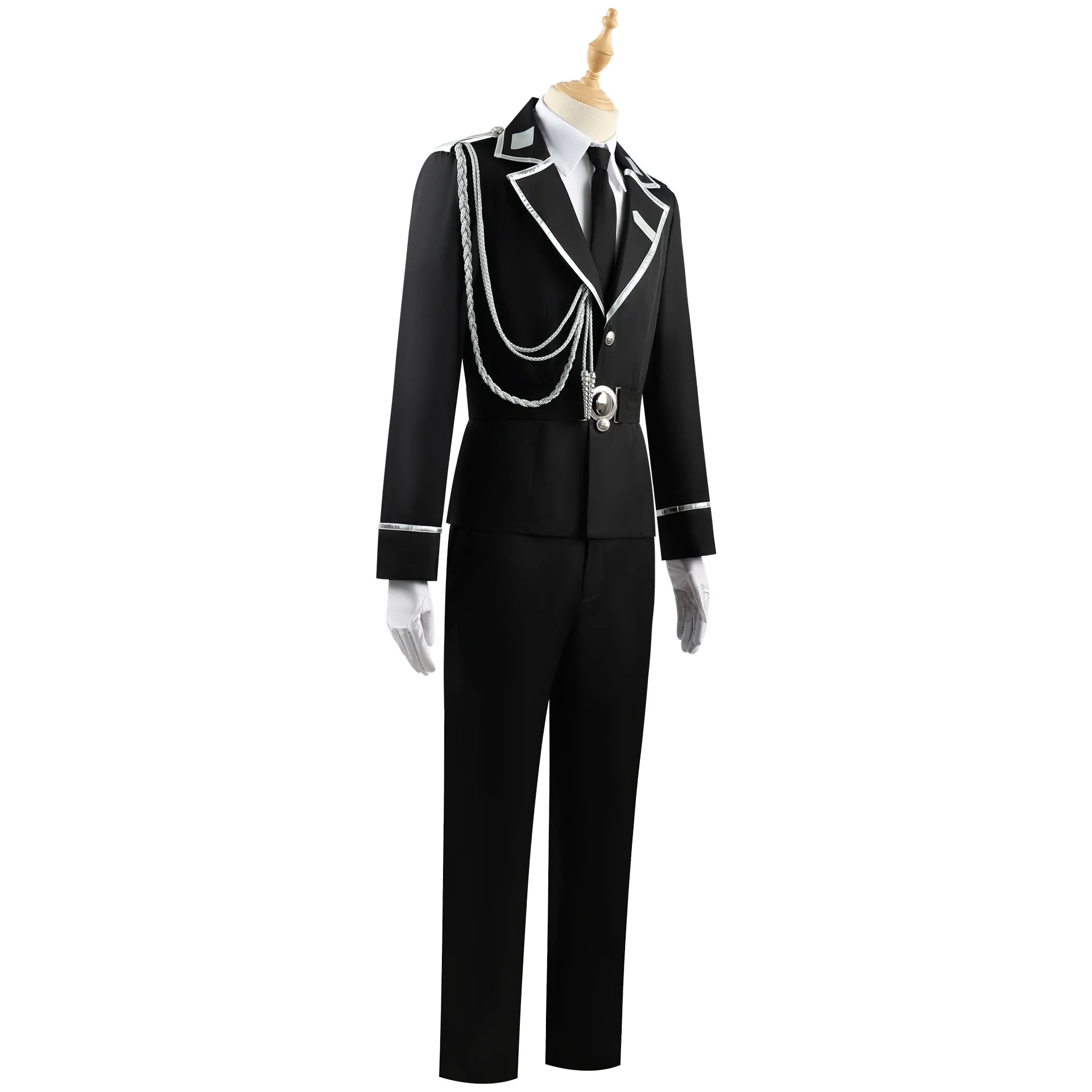 Anime dulce castigo Watashi Wa Kanshu Senyou guardia de mascotas uniforme sombrero látigo púrpura pelo corto traje de Anime