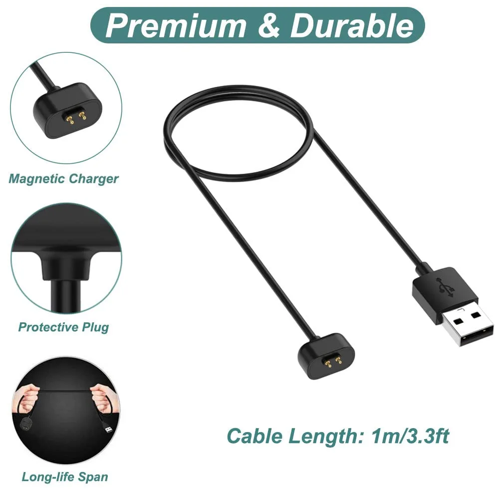 Cable de carga USB magnético para Amazfit Band 7, accesorio de repuesto, el mejor cargador superior para Amazfit Band 7, rastreador de Fitness