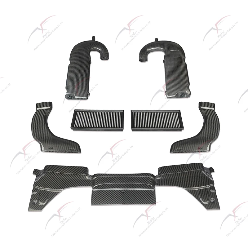Suitable for  C63 W205 Automotive Parts Carbon Fiber Cold Intake System Kit Cold Intake Filtration System - Image 2