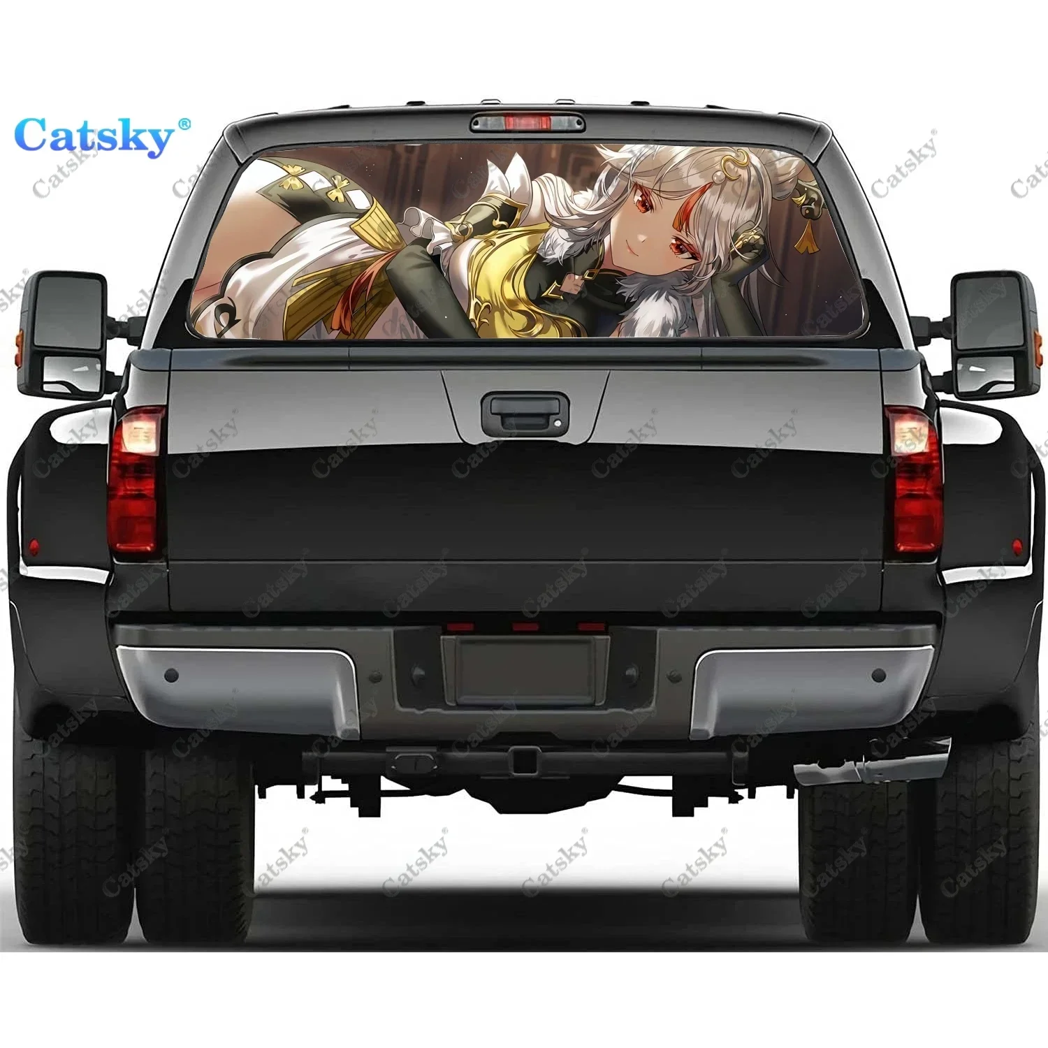 

Ningguang Genshin Impact Rear Window Decal for Truck,Pickup Window Decal,Rear Window Tint Graphic Perforated Vinyl Truck Sticker