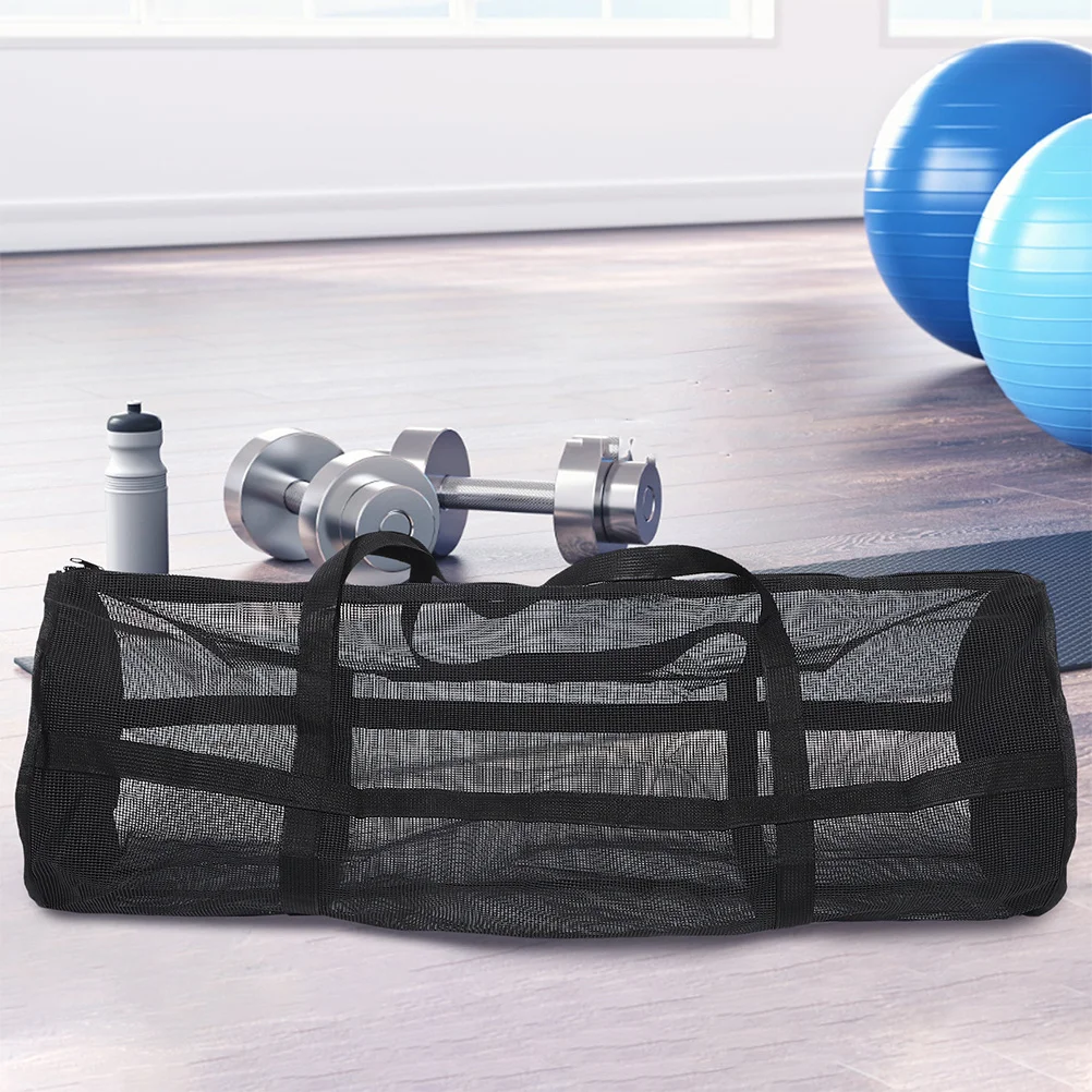 

Extra Large Sports Ball Large Capacity Mesh Basketball Soccer Gear Bag For Gym Yoga Training Breathable Dual Shoulder Strap