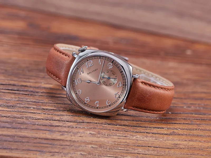 Baltany S4046 Herren-Automatikuhr, 38 mm, quadratisch, mechanische Armbanduhr, 50 m wasserdicht, Saphirspiegel, Seagull ST1701, kleine Sekunde, Di – Detail 11