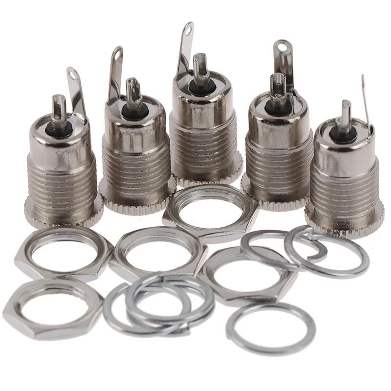 5Pcs DC099 5.5 *2.5mm DC Power Jack Socket Female Panel Mount Connector