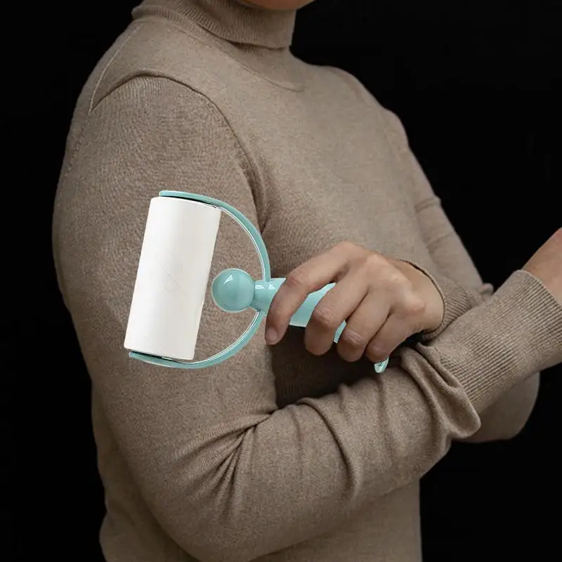 Rolo de remoção de fiapos adesivo, remoção de rolo de fiapos portátil para roupas, tapete, sofá-cama, ferramenta de limpeza de poeira para