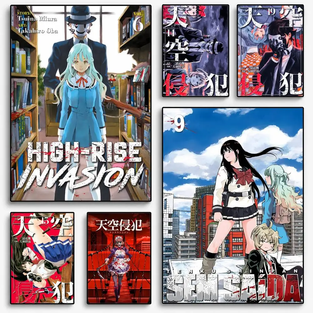 High-Rise Invasion Anime Poster Room Home Decoration Interior Wall Art Printing Garage Posters Gift
