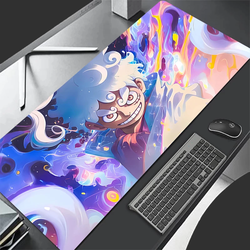 Mouse Pad Gaming Laptops Keyboard Mat Deskmat computer Accessories Desk Protector Gamer PC carpet O-ONE PIECES L-Luffy Mousepad