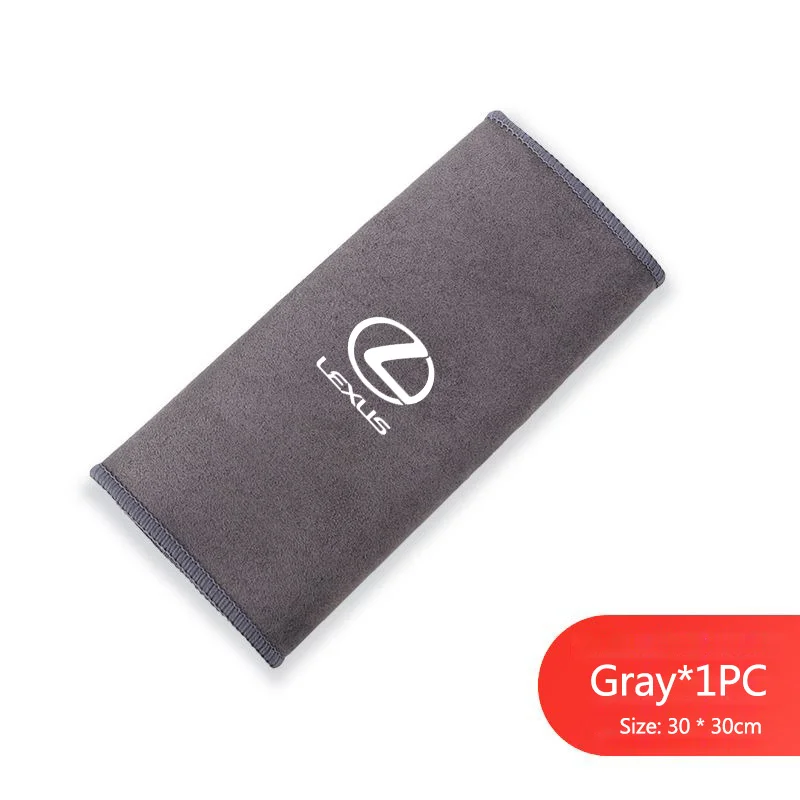 1Pcs Suede Microfiber Towel Car Wash Cleaning Rag Cloth For Lexus F SPORT ES RX NX LS UX LM LX GX LC RZ IS CT GS RC HS SC TX LBX