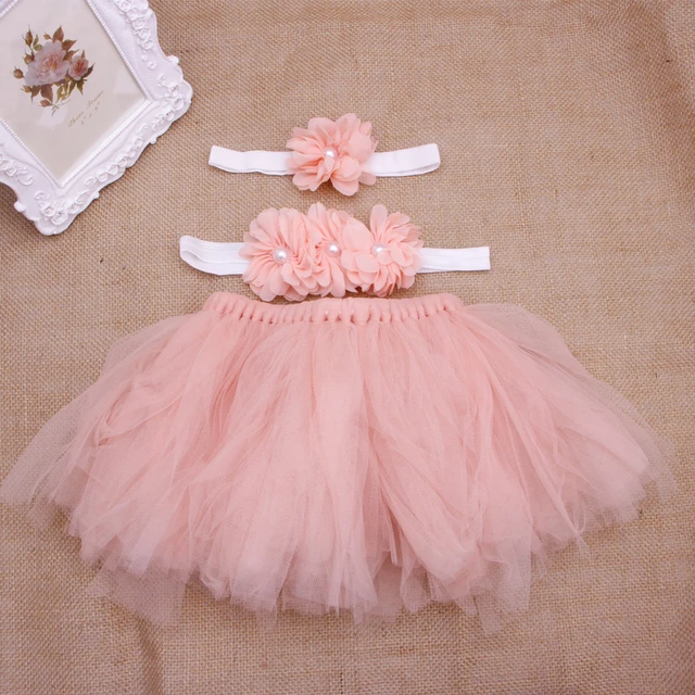 Newborn pink tulle skirt best sale