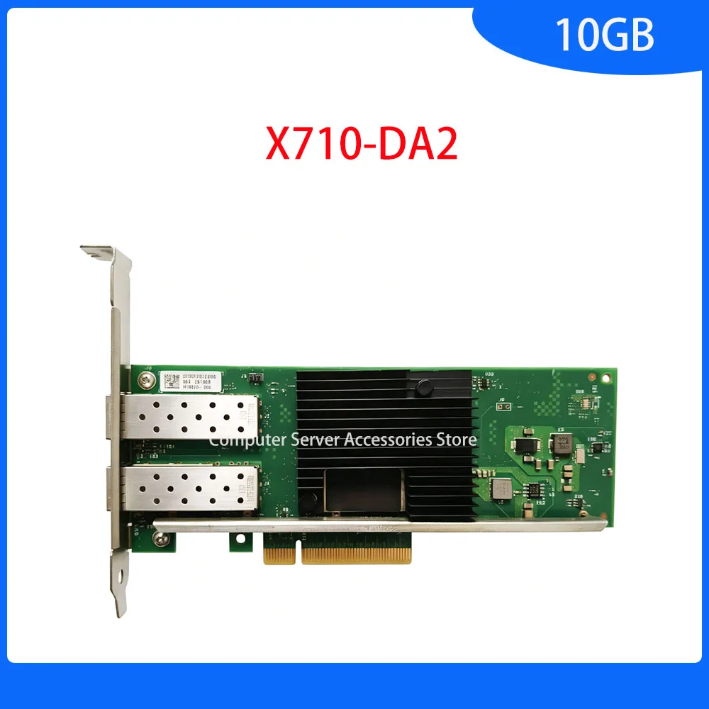 X710-DA2 10GB PCI 3.0 X8 Ethernet Converged Network Adapter X710DA2BLK Card