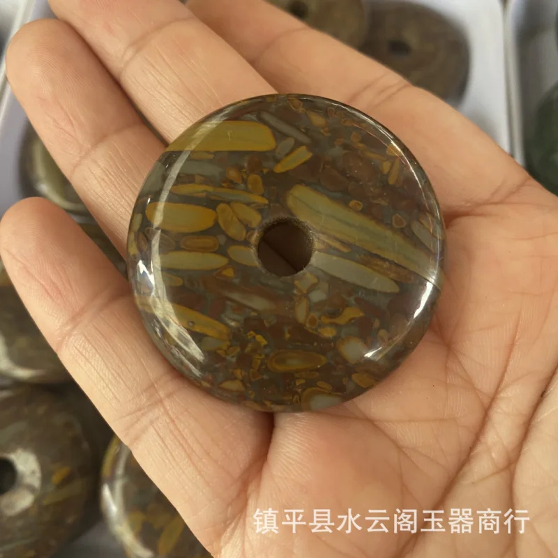 

Зеленый кулон с бамбуковым листом, камень Nuwa, кулон с пряжкой мира, бамбуковый лист, зеленая пряжка мира, подвесной орнамент, пятицветный камень, пенда