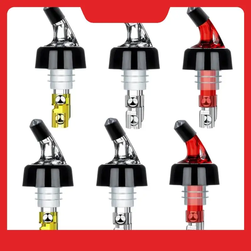 6PCS Quick Shot Spirit Measure Dispenser 1Oz/30Ml Automatic Measured Bottle Pourer For Wine Cocktail Drinks