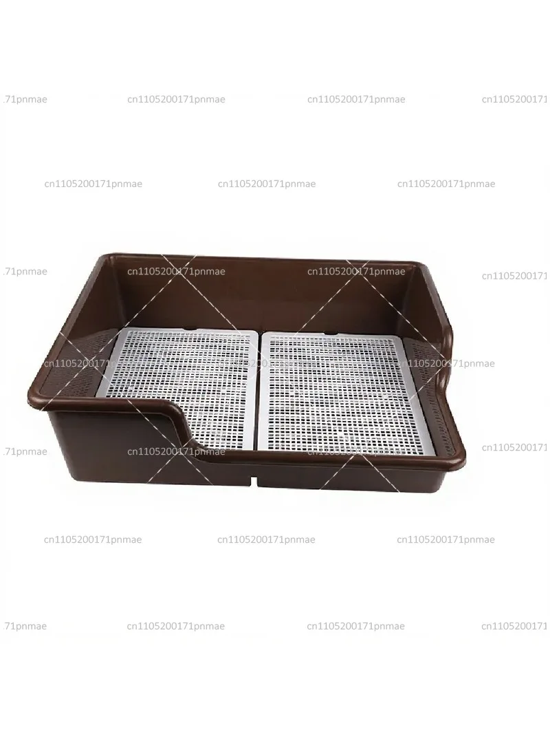 Dog Toilet, Anti-Splash Pet Potty Tray with Enclosure, Indoor Urinal for Small Pets