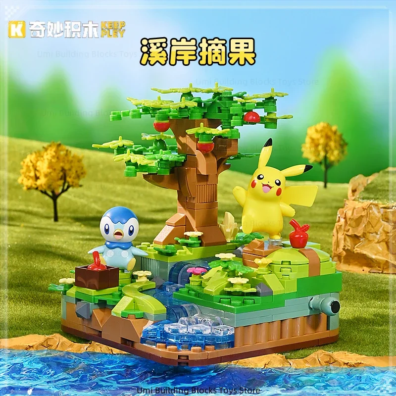 New Product Keeppley Pokémon Partner Series Assembled Building Blocks Pikachu Model Toys Decoration Children's Holiday Gifts