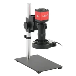 1080P HDMI VGA 48MP Industrial Digital Video Microscope Camera Zoom 130X C-Mount Lens Microscope Stand For Phone PCB Soldering