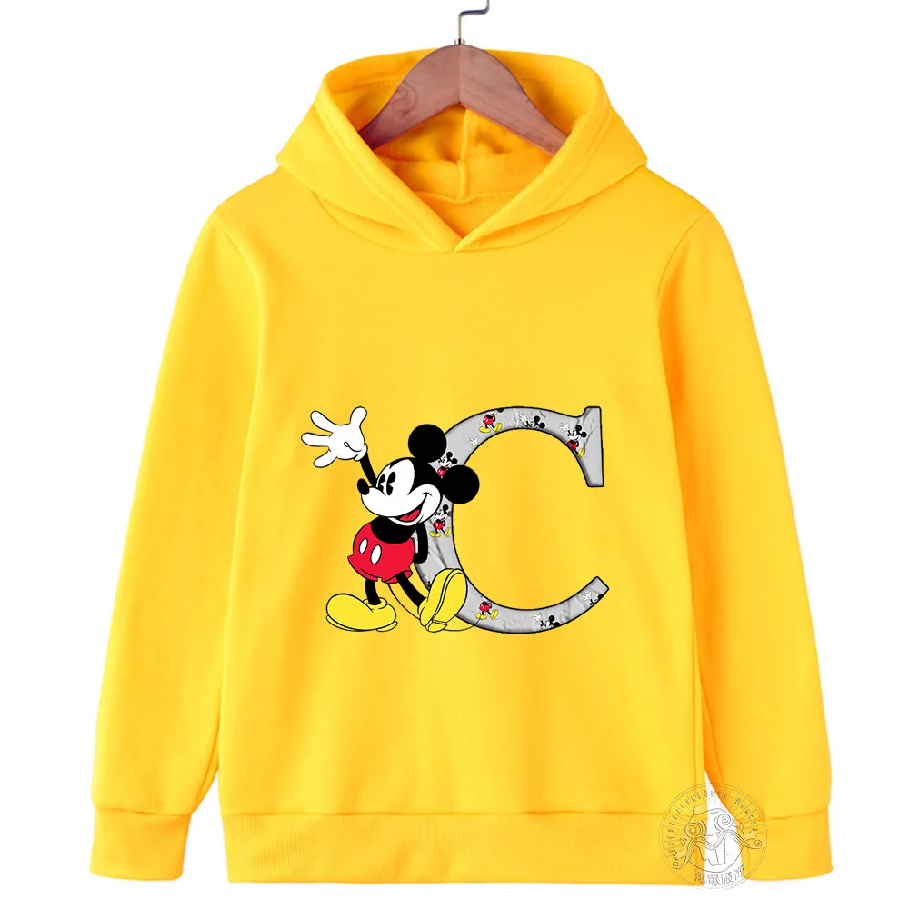 Spring Fall Kids Kawaii Stitch Hoodie Minnie Mickey Mouse Kids Anime cartoon casual street wear Kids Girls Boys tops jumper