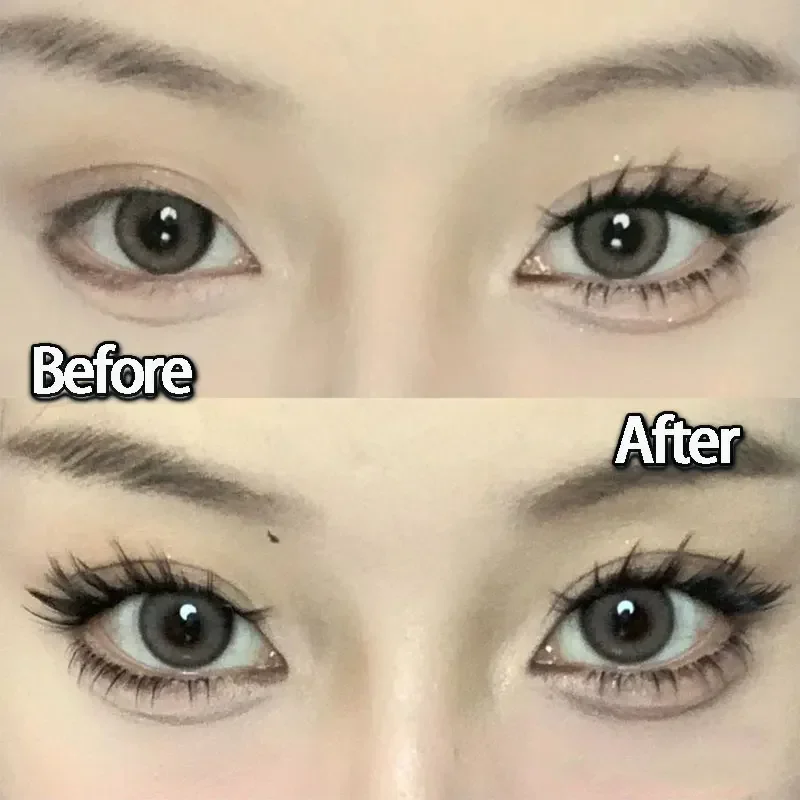 Extension de cils en vison naturel segmenté, faux cils de renard, pelucheux, grappe unique, effet yeux, queue allongée, outil de maquillage, 12 rangées