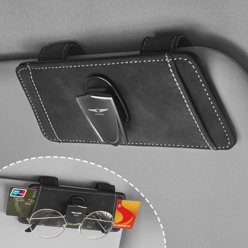 

Car Visor Sunglasses Clip Auto Multifunctional Interior Ticket Holder For Genesis Genesis GV70 GV80 EV BH G80 GV90 2020 2021