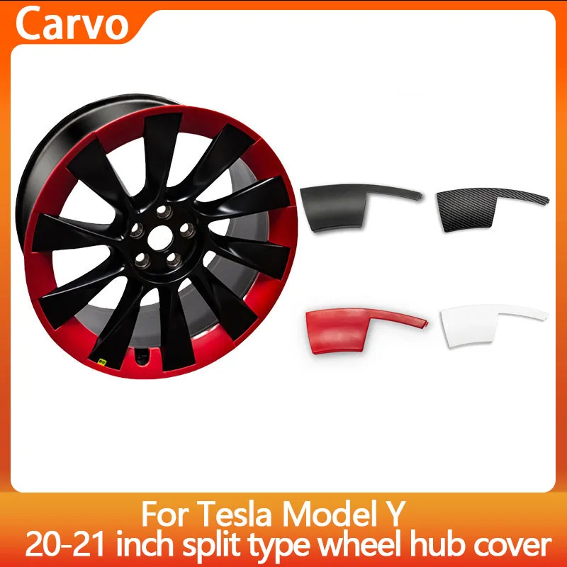 

Hub Cap Patch For Tesla Model Y 2020-2024 20 Inch & 21 Inch Wheel Protectors ABS Hubcap Stickers Accessories Auto Exterior