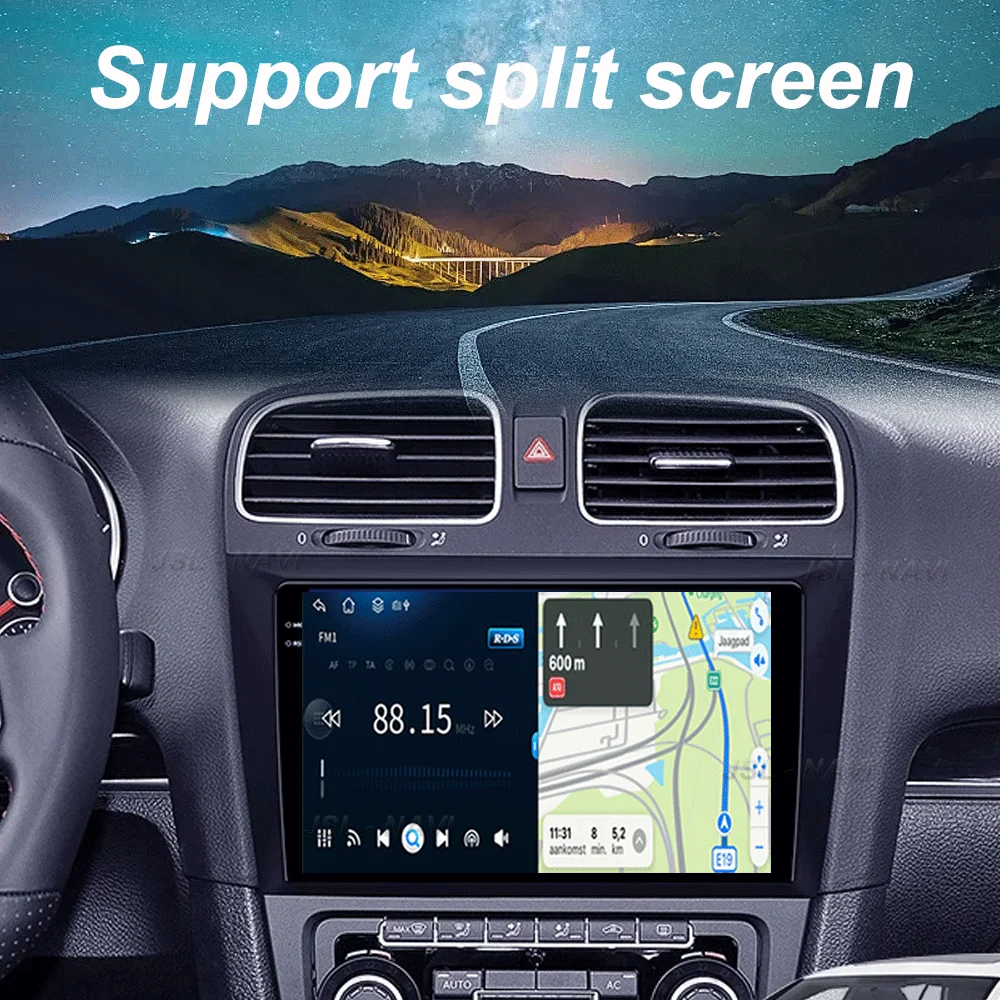 راديو سيارة أندرويد 15 لسيارة Volkswagen VW Golf 6 MK6 GTI 2008-2016 لاسلكي Carplay راديو تلقائي للسيارة الوسائط المتعددة 4G DSP 2 Din