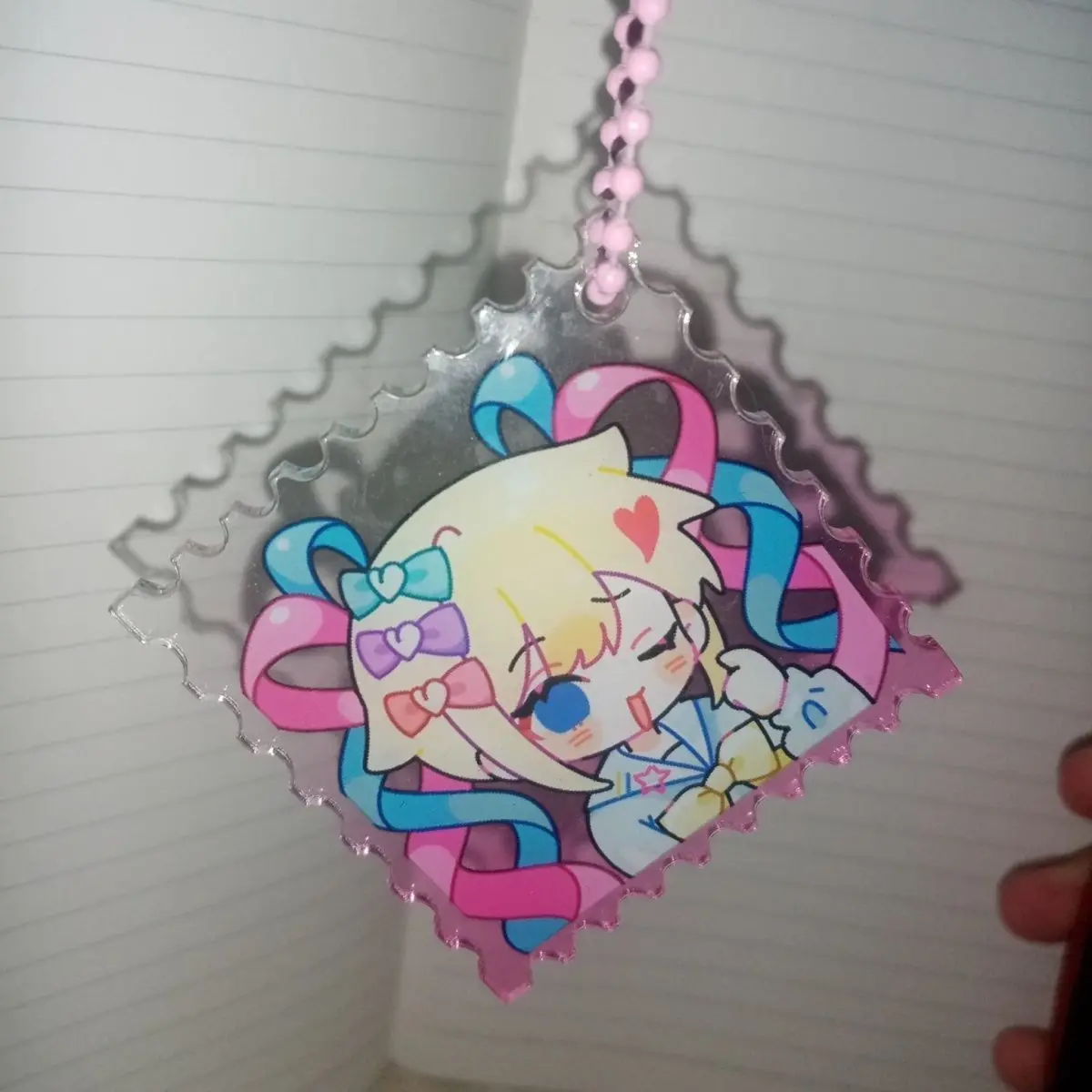 NEEDY GIRL OVERDOSE Anime Keychain Women Funny Acrylic Key Chain Man Key Ring Pendant Ornament Accessories Friend Gift