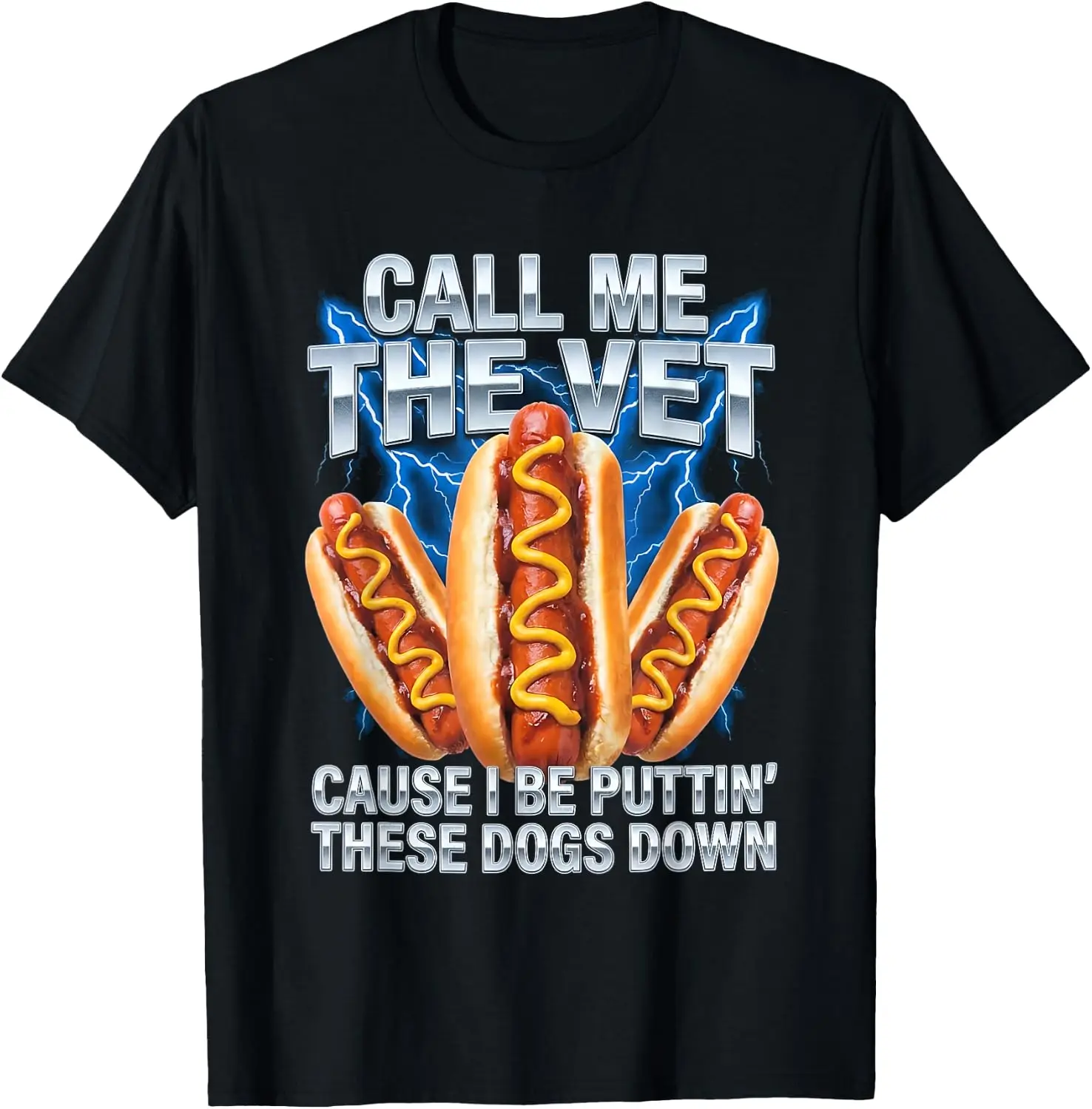 Call Me The Vet Hot Dog Glizzy Hard Meme Funny Men Teen Boys T-Shirt Unisex Fashion Printed T‑Shirt for Men Women, 100% Cotton Crew Neck Soft Lightweight Anti‑Pilling Tees,fashion printed t‑shirt, unisex graphic tee, , casual gift t‑shirt
