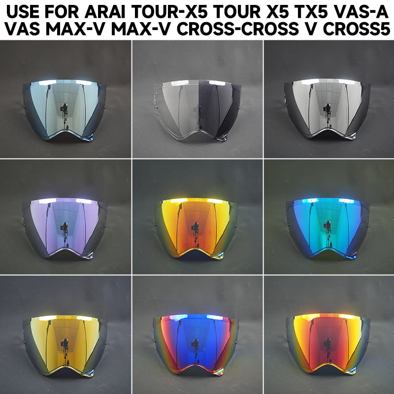 Photochromic Motorcycle Lens Visor for AR RX AI Tour-Cross V/5 Tour-X5 VAS-A MAX-V TX5 XD-5 TC5, UV Protection
