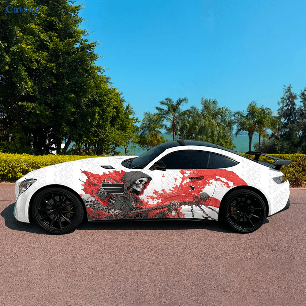 

Виниловые наклейки Hell Reaper Axe Flame для автомобиля, самоклеящаяся наклейка из ПВХ, подходит для грузовиков, внедорожников, украшения, автоаксессуары, подарок